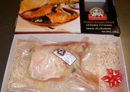 1/2 Lechazo asado 2/Cuartos -Distribución de alimentos y embalaje para el  sector alimentario