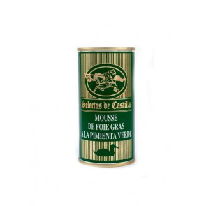 Mousse foie gras de pimienta verde 800gr.
