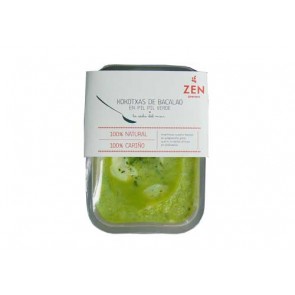 Kokotxas de bacalao en salsa verde Zen Cocina.